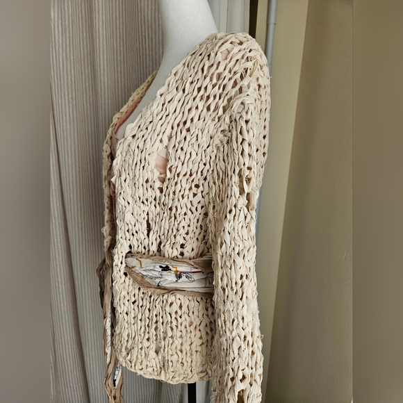 RIBBON KNIT CARDIGAN - Picture 11 of 12